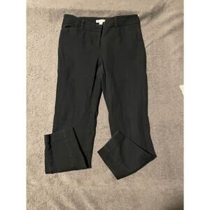 New York & Company Pants Womens 8 Stretch Slim Ankle Dress Black Work Office